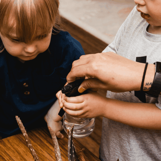 Children learning.